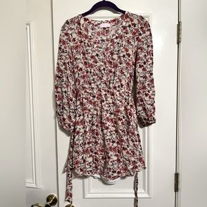 Floral long sleeve dress